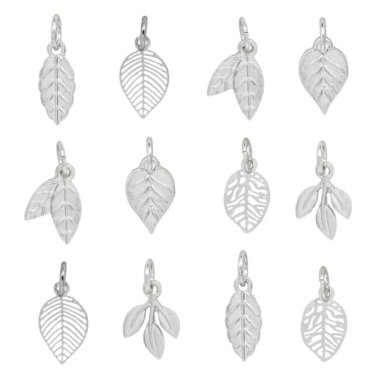 Silver Leaves Charm Mix by Bead Landing&#x2122;